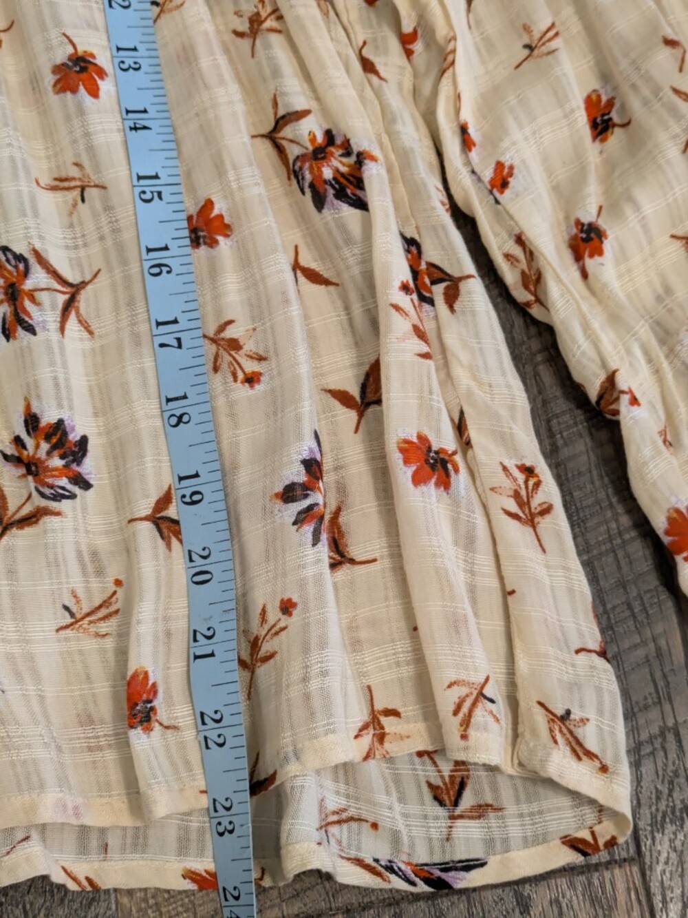 NWT Wonderly Womens M Floral Peasant Blouse Boho Crochet Lace Balloon Sleeve Top - Picture 8 of 9